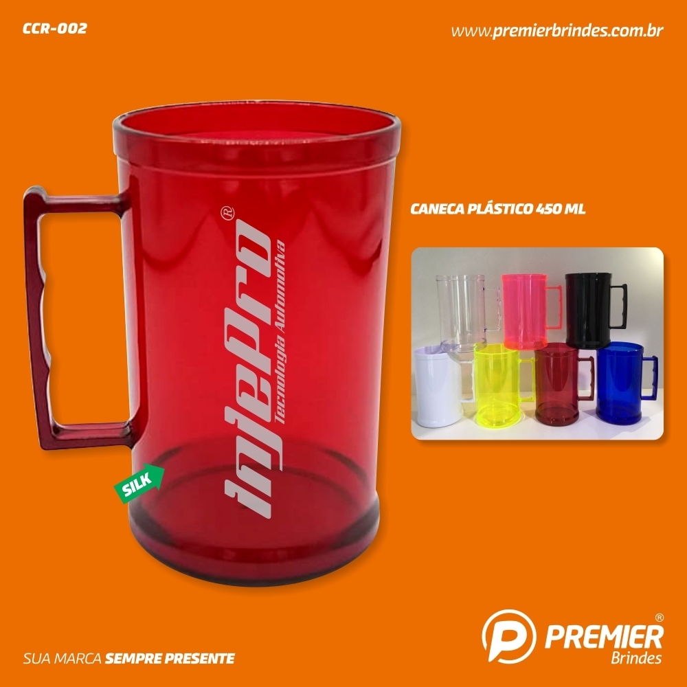 CANECA PLÁSTICO 450 ML-CCR-002